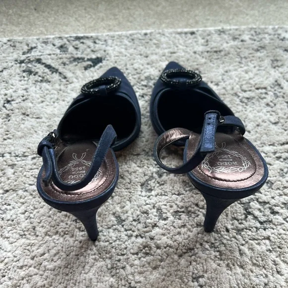 RODO navy slingback shoes size 40 - Picture 3 of 8